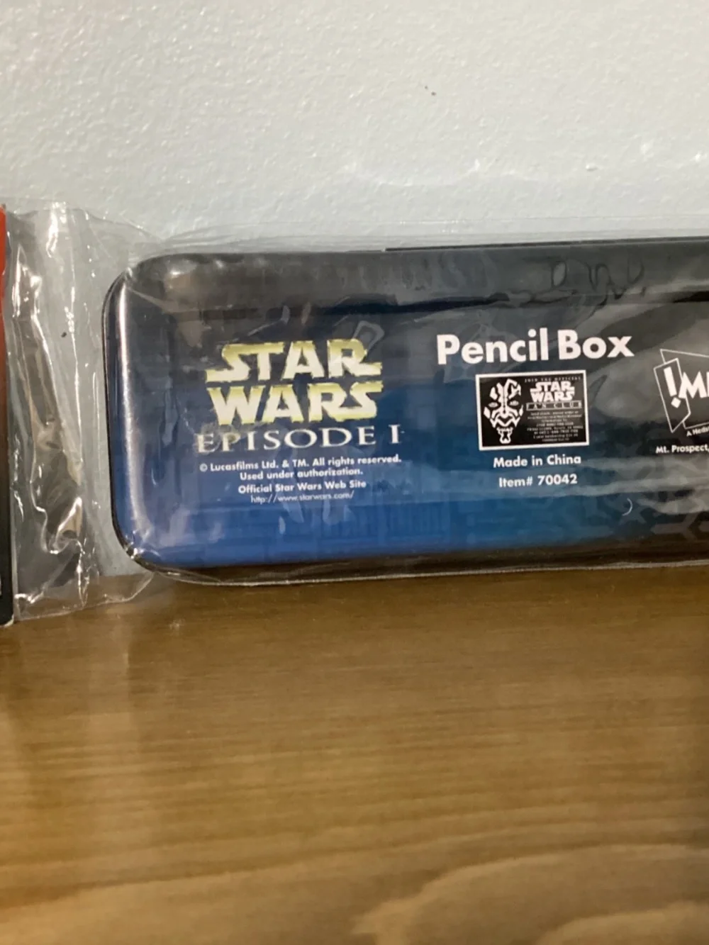 NEW Star Wars Episode I Jedi vs Sith Metal Pencil Box Case